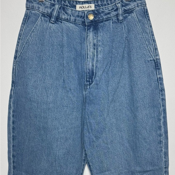 Rolla’s NWT Chloe Pleated High-Rise Crop Jeans - Picture 8 of 8